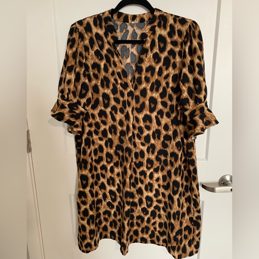 Leopard Print Dress XL